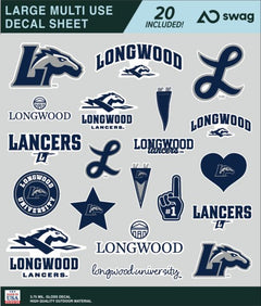 Longwood University Large Sticker Sheet
