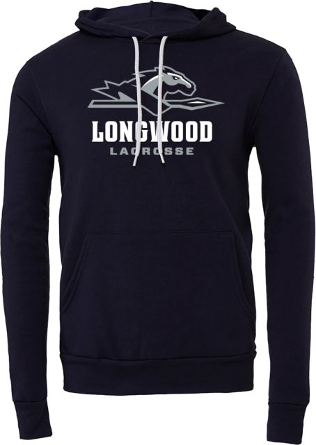 Longwood Bella + Canvas Fleece Hood Longwood - Lacrosse Lancer Mark - ONLINE ONLY
