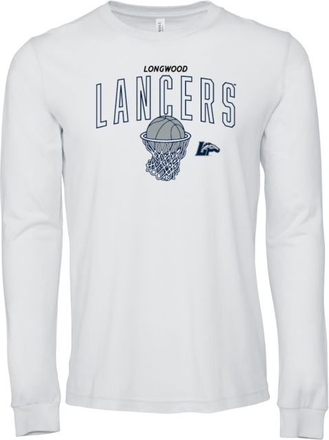 Longwood Bella + Canvas Jersey Cotton Long Sleeve T Shirt Longwood Lancers Basketball - Net - ONLINE ONLY