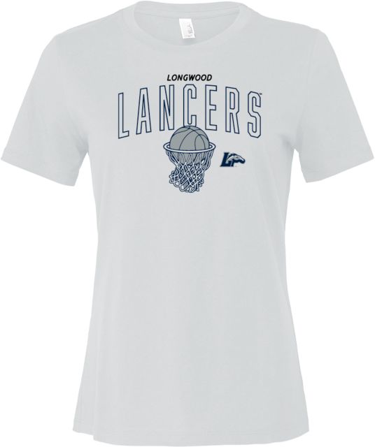 Longwood Bella + Canvas Womens Relaxed Cotton T Shirt Longwood Lancers Basketball - Net - ONLINE ONLY